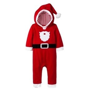 1 Piece Hooded Santa Claus Suit Brand New